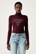 Guess sweter damski z wiskozą HALLIE bordowy W6BR54 Z1455