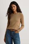 Lauren Ralph Lauren sweter damski z modalem brązowy 200B22252
