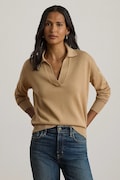 Lauren Ralph Lauren sweter damski z bawełną beżowy 200P14056