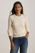 Lauren Ralph Lauren sweter damski z bawełną beżowy 200P14039