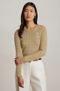 Lauren Ralph Lauren sweter damski z bawełną beżowy 200P14039