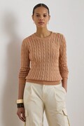 Lauren Ralph Lauren sweter damski z bawełną pomarańczowy 200P14039