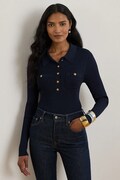 Lauren Ralph Lauren sweter damski z wiskozą granatowy 200P03459