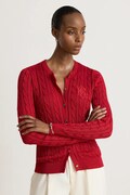 Lauren Ralph Lauren kardigan damski z bawełną czerwony 200P14040