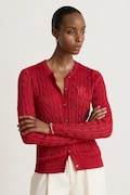Lauren Ralph Lauren kardigan damski z bawełną czerwony 200P14040