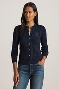 Lauren Ralph Lauren kardigan damski z bawełną granatowy 200P14040