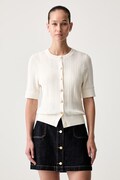 Tommy Hilfiger kardigan dámský s bavlnou béžový WW0WW50070