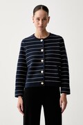 Tommy Hilfiger kardigan damski bawełniany granatowy WW0WW50088