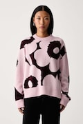 Marimekko sweter damski wełniany różowy 095727