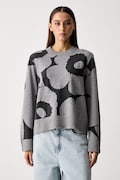 Marimekko sweter damski wełniany szary 095727