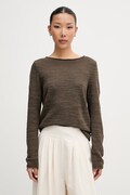 Marc O'Polo sweter damski z lnem zielony 5000014412