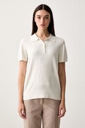 Calvin Klein polo dámské z viskózy béžové LV044G311G