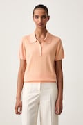 Calvin Klein polo pentru femei din vâscoză portocaliu LV044G311G