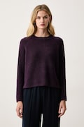 BOSS sweter damski z wełną Febisana fioletowy 50567052