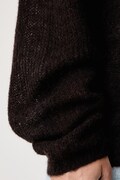 BOSS sweter damski z wełną Fewena brązowy 50564438