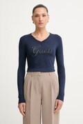 Guess πουλόβερ γυναικείο με βισκόζη LENA σκούρο μπλε W6YR29 Z0977