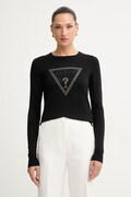 Guess πουλόβερ γυναικείο με βισκόζη KATIE μαύρο W6YR28 Z0976