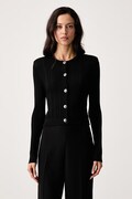 Guess cardigan pentru femei cu vâscoză CARMEN negru W6YR26 Z0973