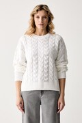 Guess sweter damski z bawełną CASSANDRA biały W6YR21 Z0965