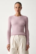 Guess sweter damski z wiskozą ELLIE różowy W6YR09 Z0948