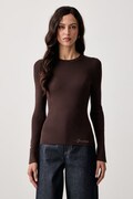 Guess pulover pentru femei cu vâscoză ELLIE maro W6YR09 Z0948
