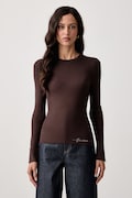 Guess pulover pentru femei cu vâscoză ELLIE maro W6YR09 Z0948