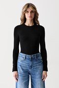 Guess sweter damski z wiskozą ELLIE czarny W6YR09 Z0948