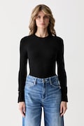 Guess sweter damski z wiskozą ELLIE czarny W6YR09 Z0948
