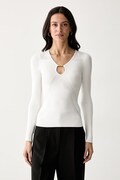 Marciano by Guess sweter damski z wiskozą JAMILA beżowy G6YR08 Z1067
