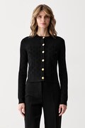 Marciano by Guess kardigan ženski z viskozo YAMNA črn G6YR03 Z1015
