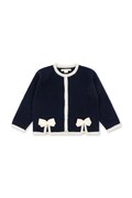 Konges Sløjd kardigan dziecięcy wełniany ALETTE CARDIGAN granatowy KS106364