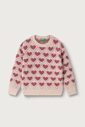United Colors of Benetton sweter dziecięcy różowy 1OHHH103D
