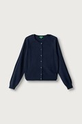 United Colors of Benetton kardigan dziecięcy z dodatkiem wełny granatowy 1LU4C501D