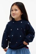 Tommy Hilfiger bluza dziecięca z bawełną granatowa KS0KS00781
