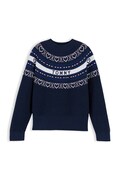 Tommy Hilfiger πουλόβερ παιδικό βαμβακερό σκούρο μπλε KG0KG09712