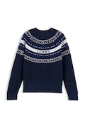 Tommy Hilfiger πουλόβερ παιδικό βαμβακερό σκούρο μπλε KG0KG09712