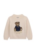 Guess sweter dziecięcy z dodatkiem wełny beżowy K6BR07 Z1285