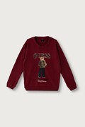 Guess sweter dziecięcy z wiskozy bordowy J6BR05 Z1339