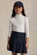 Polo Ralph Lauren dolčevita za djecu s pamukom bijela 313850670001