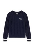Guess sweter dziecięcy z dodatkiem wełny granatowy J6YR06 Z0836