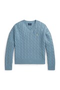 Polo Ralph Lauren πουλόβερ παιδικό βαμβακερό μπλε 313A11238004