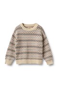 Wheat sweter dziecięcy bawełniany beżowy 2531-560-GOTS