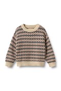 Wheat sweter dziecięcy bawełniany granatowy 2531-560-GOTS