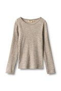 Wheat longsleeve dziecięcy z wełną merino zielony 2182-781 RWS