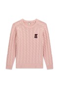 Guess sweter dziecięcy z dodatkiem wełny różowy H6BR02 Z1648