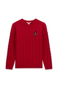 Guess sweter dziecięcy z dodatkiem wełny czerwony H6BR02 Z1648