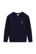 Guess sweter dziecięcy z dodatkiem wełny granatowy H6BR02 Z1648