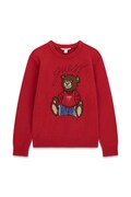 Guess sweter dziecięcy z wiskozą czerwony H6BR01 Z1336