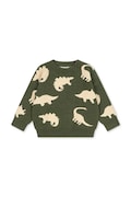 Konges Sløjd sweter dziecięcy z dodatkiem wełny LAPIS BLOUSE WOOL zielony KS106093