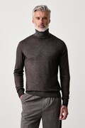 Eton golf męski wełniany brązowy 100015024